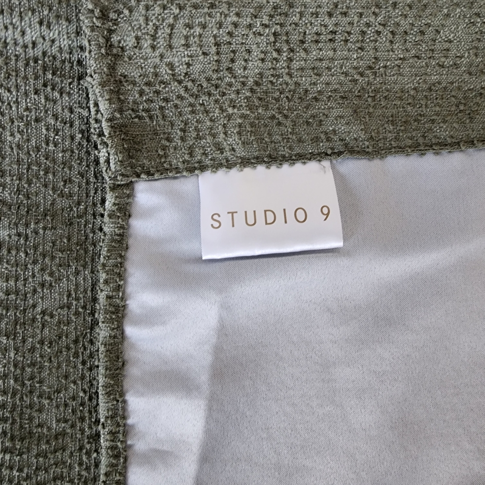 Studio 9 Sage Green Curtains (Set Of 4 Panels)